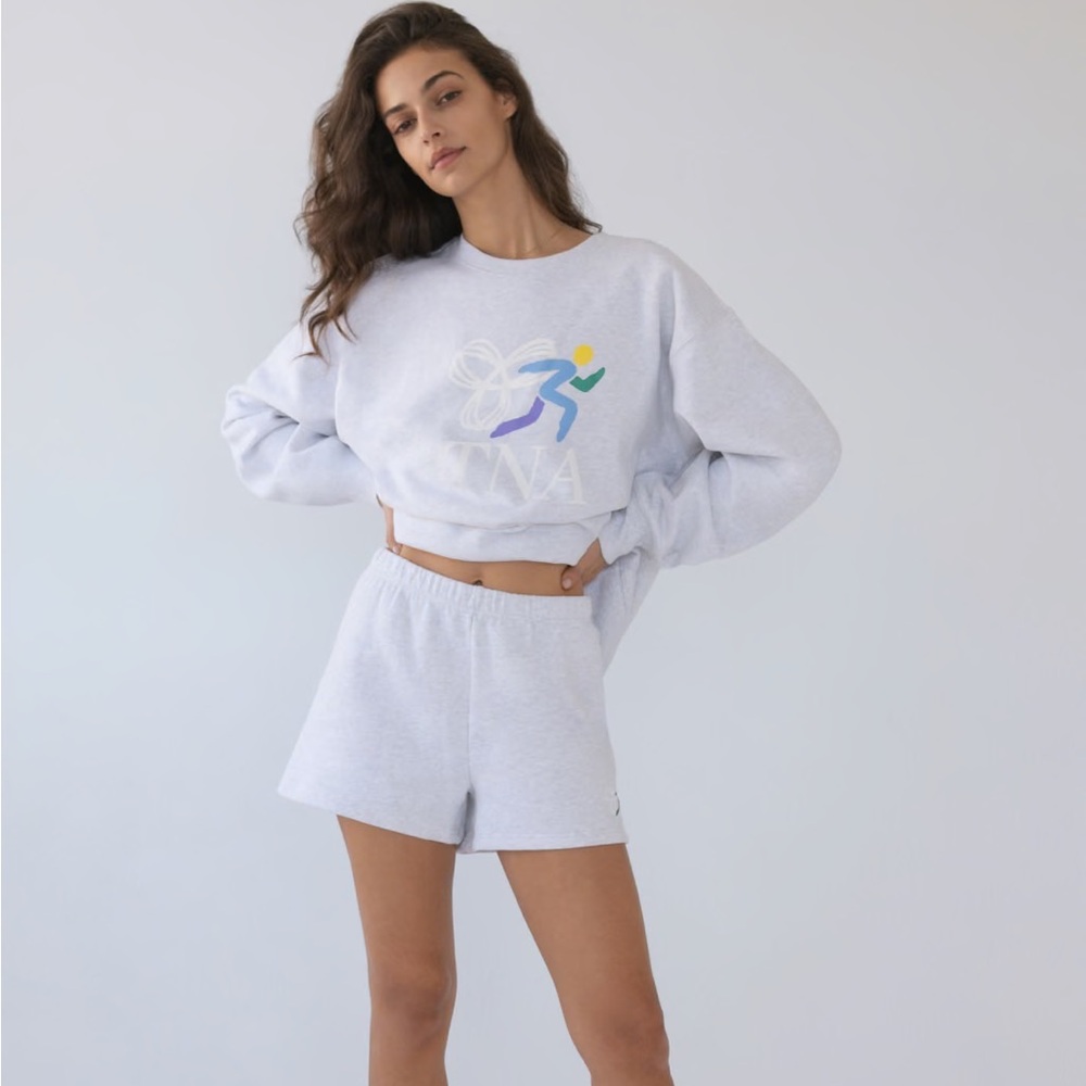 Tna
COZY FLEECE PERFECT HI-RISE 3" SWEATSHORT WHITE
